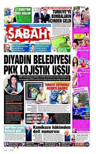 14 Temmuz 2016 Perşembe Gazete Manşetleri