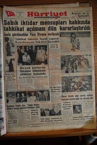 27 Mayıs 1960 Gazete Manşetleri