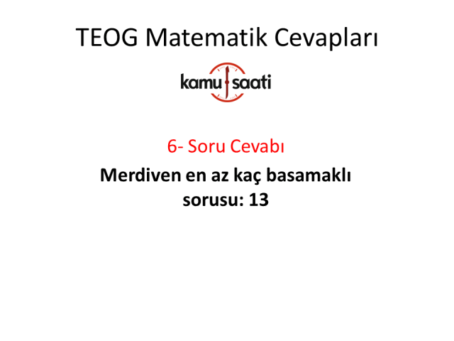 TEOG 1. Dönem Matematik Cevapları