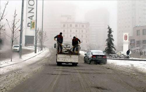 Ankara'dan kar manzaraları