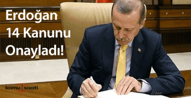 Cumhurbaşkanı Erdoğan'ın onayladığı 14 kanun yayımlandı!