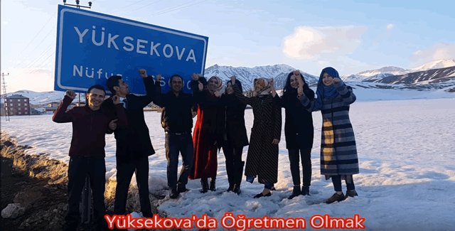 Yüksekova'da görev yapan öğretmenlerden anlamlı video; "Yüksekova’da Öğretmen Olmak"