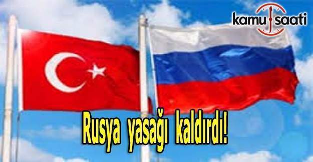 Rusya,Türkiye'ye yönelik charter uçuş yasağını kaldırdı