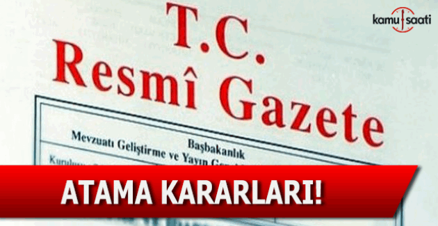 2 Eylül 2016 Atama kararları - Resmi Gazete Atama Kararları