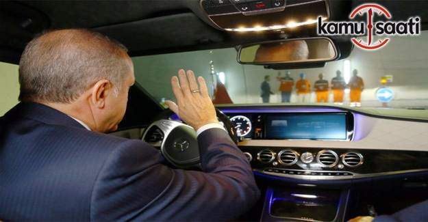 Cumhurbaşkanı Erdoğan, Avrasya Tüneli'nden geçti