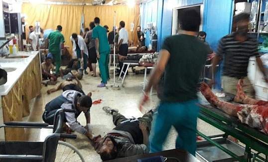 Sınırdaki Atme çadır kentine bombalı saldırıda 30 kişi öldü