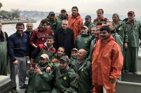 Cumhurbaşkanı Erdoğan balık avına çıktı