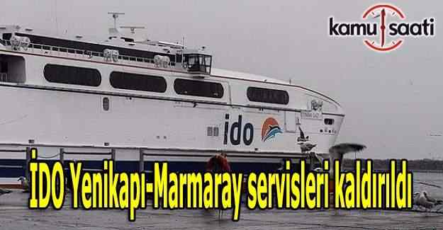 İDO Yenikapı-Marmaray servisleri kaldırıldı
