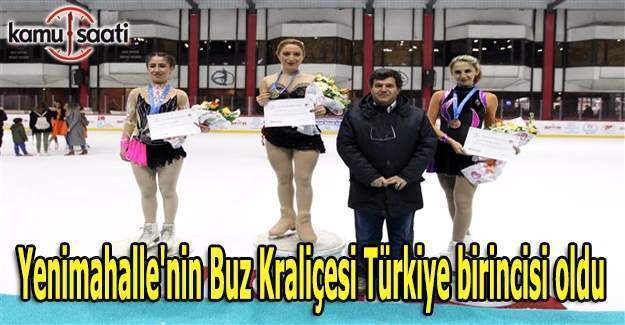 Ankara Yenimahalle'nin Buz Kraliçesi Türkiye birincisi oldu