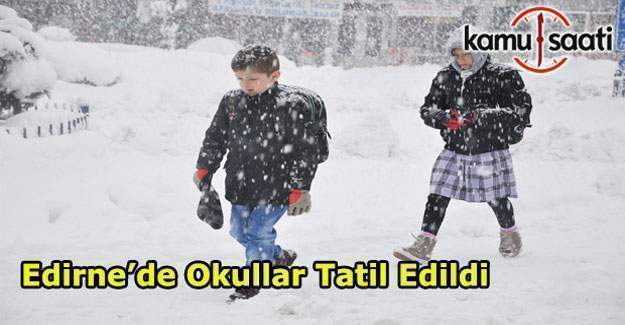 Edirne ve Trakya Üniversitesinde okullar tatil mi?