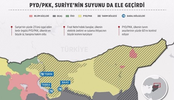 PKK, Suriye topraklarının yüzde 23'ünü işgal etti