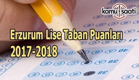 Erzurum Lise Taban Puanları 2017-2018