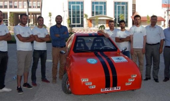 Bitlis Eren Üniversitesi bölgenin ilk elektrikli arabasını üretti
