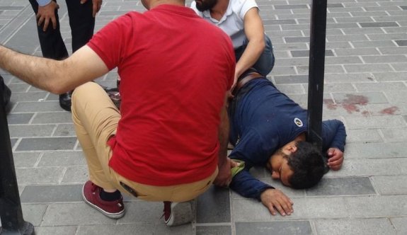 Taksim'de tinerci dehşeti, kızının gözü önünde öldürüldü