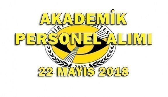 Siirt Üniversitesi Akademik Personel Alacak - 22 Mayıs 2018