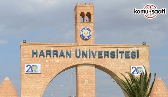 Harran Üniversitesi'ne ilişkin 7 yönetmelik Resmi Gazete'de yayımlandı - 12 Haziran 2018 Salı
