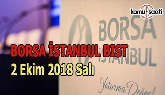 Borsa güne düşüşle başladı - Borsa İstanbul BİST 2 Ekim 2018 Salı