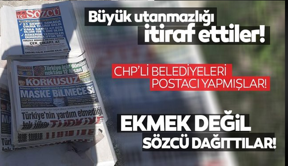 CHP'li Belediyeler Ekmek Yerine Gazete Dağıttı! Tüm Türkiye'den Tepki Var