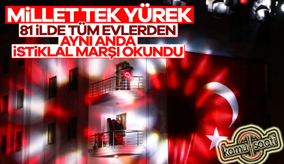 Türkiye'nin Her Yerinde İstiklal Marşı Coşkusu