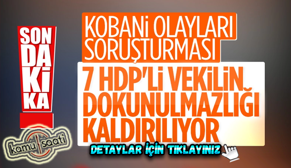 7 HDP'li hakkında fezleke düzenlenecek