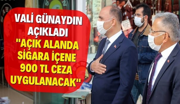 Kayseri Vali Günaydın Sigara Tiryakilerini Uyardı Açık Alanda Sigara İçmek Yasaklandı Kayseri'liler Şokta!!!
