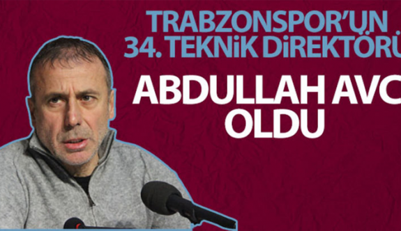 Abdullah Avcı, Trabzonspor'un 34. teknik direktörü oldu