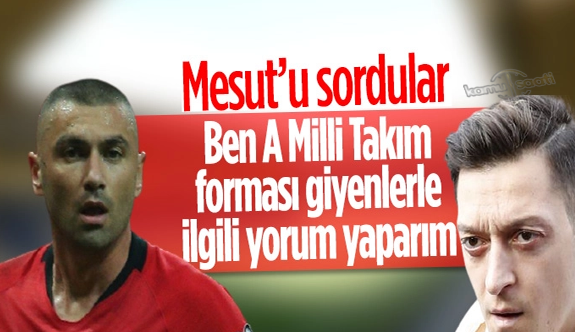Burak Yılmaz'dan Mesut Özil'e gönderme
