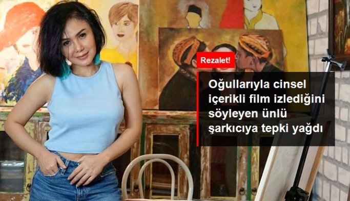 Rezalet! Oğullarıyla cinsel içerikli film izlediğini söyleyen Endonezyalı şarkıcı Yuni Shara'ya tepki yağdı