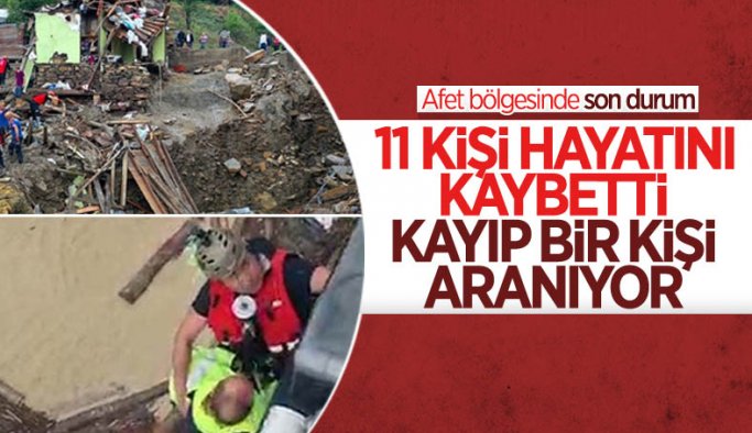 AFAD: Kastamonu ve Bartın'da sel sularına kapılan 11 kişi hayatını kaybetti