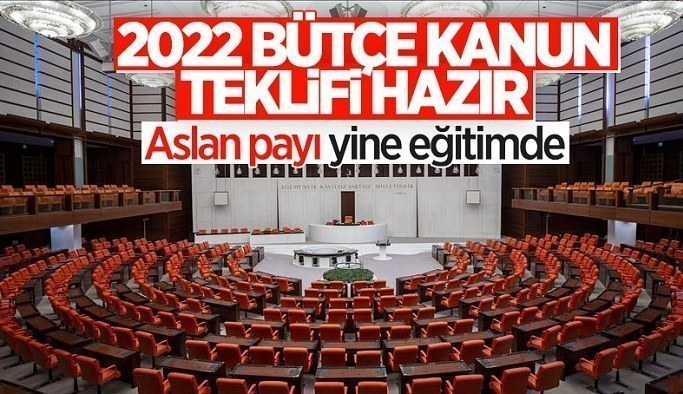 2022 Yılı Bütçe Kanunu Teklifi açıklandı