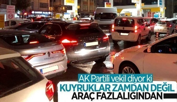 AK Partili İbrahim Aydemir: Kuyruklar zamdan değil araç fazlalığından
