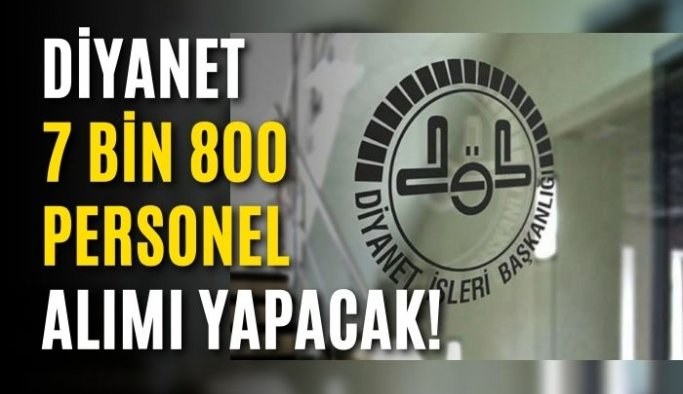 Diyanet'in 7 bin 800 personel alımı ilanı
