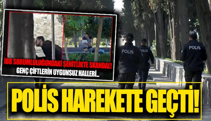 Edirnekapı Şehitliği'ndeki uygunsuz görüntüler vatandaşı isyan ettirmişti: Polis harekete geçt