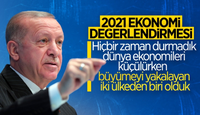 Cumhurbaşkanı Erdoğan'dan 2021 ekonomi değerlendirmesi