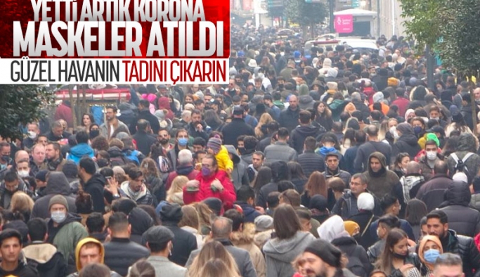 İstanbullular güneşi gördü, Taksim’e koştu