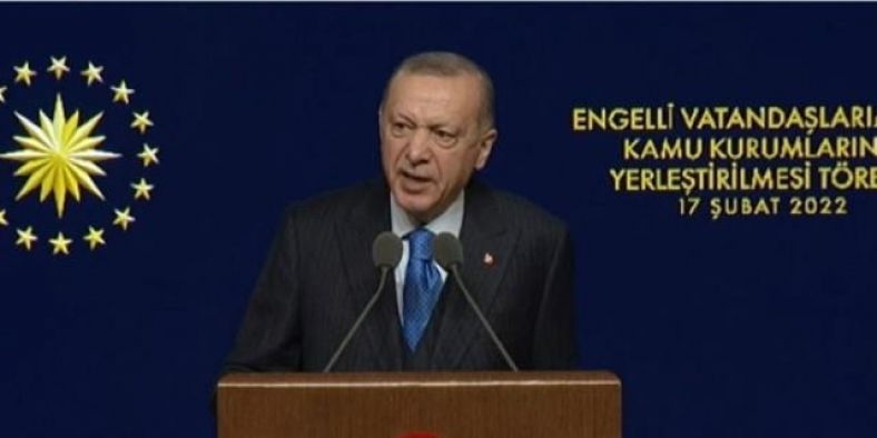 Erdoğandan bir müjde daha! 'Kamudaki engelli işçi sayısı da bu süreçte 127 bine yaklaştı'