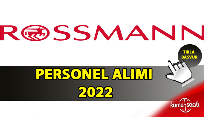 Rossmann Personel Alımı ve İş İlanları 2022