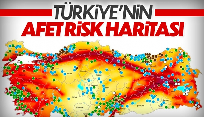 Türkiye'nin afet risk haritası, AFAD tarafından çıkarıldı