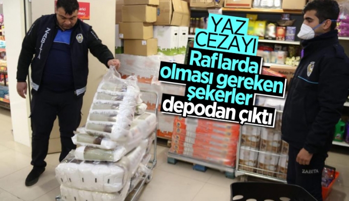 Diyarbakır’da şeker stokçuluğu yapan marketlere baskın