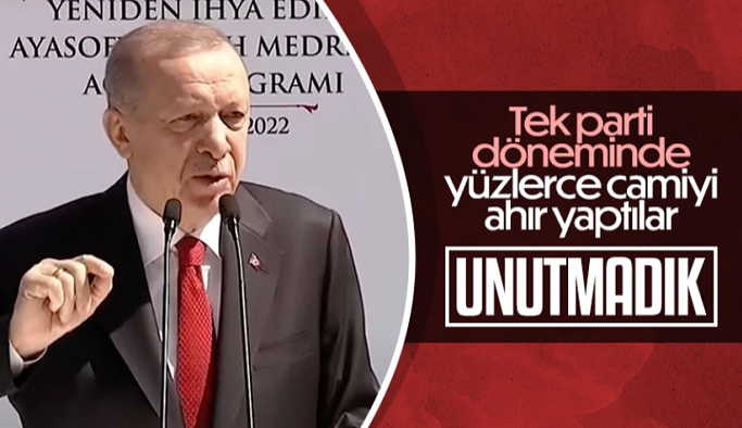 Cumhurbaşkanı Erdoğan, Ayasofya Fatih Medresesi’nin açılışını yaptı