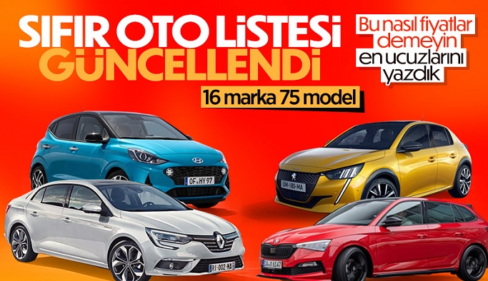 Türkiye'de satılan en ucuz sıfır otomobiller: Nisan ayı güncel fiyat listesi
