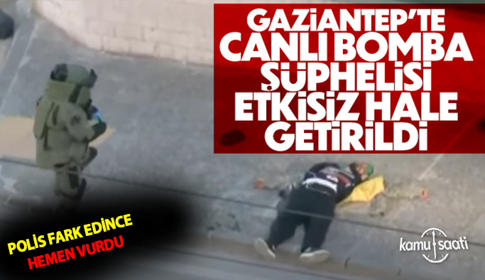 Gaziantep Emniyet Müdürlüğü'ne saldırı hazılığındaki canlı bomba vuruldu