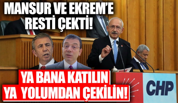 Kılıçdaroğlu'ndan Ekrem İmamoğlu ve Mansur Yavaş'a üstü kapalı rest: Ya bana katılın ya şimdi yolumdan çekilin!