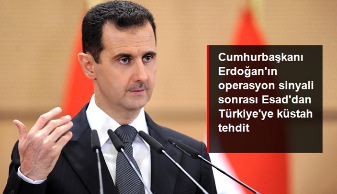 Cumhurbaşkanı Erdoğan'ın operasyon sinyali sonrası Esad'dan Türkiye'ye küstah tehdit: Karşılık vereceğiz