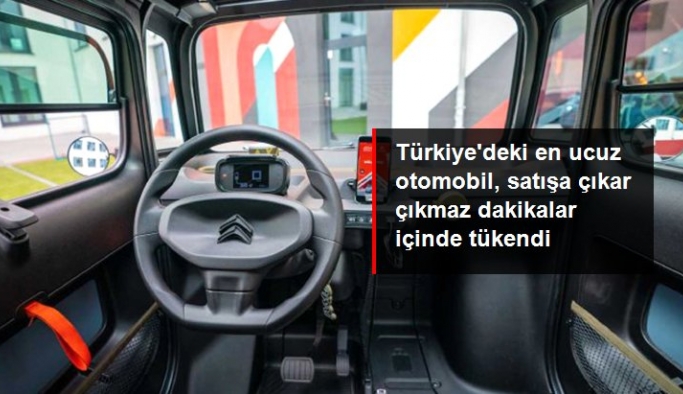 Türkiye'deki en ucuz otomobil Citroen Ami, satışa çıkar çıkmaz 25 dakika içerisinde tükendi
