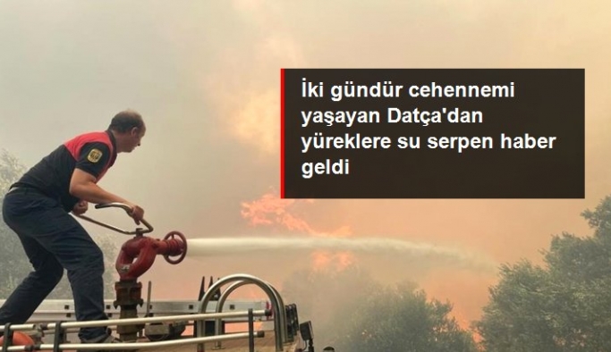 Datça'daki orman yangını kontrol altına alındı, soğutma çalışmaları devam ediyor