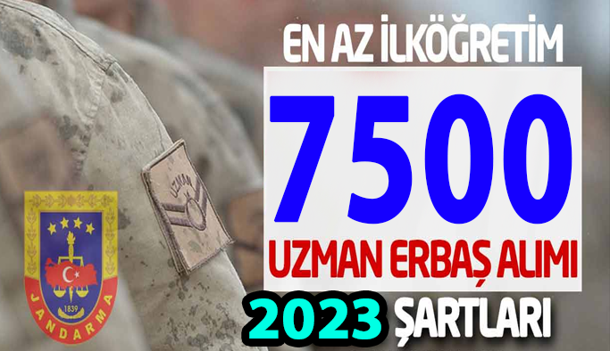 2023 Yılı Jandarma Genel Komutanlığı Sözleşmeli Uzman Erbaş alımı