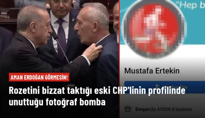 Aman Erdoğan görmesin! Rozetini bizzat taktığı Başkan yardımcısının profilinde unuttuğu fotoğraf bomba