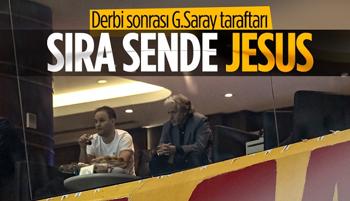 Galatasaraylı taraftarlardan Jorge Jesus'a gönderme