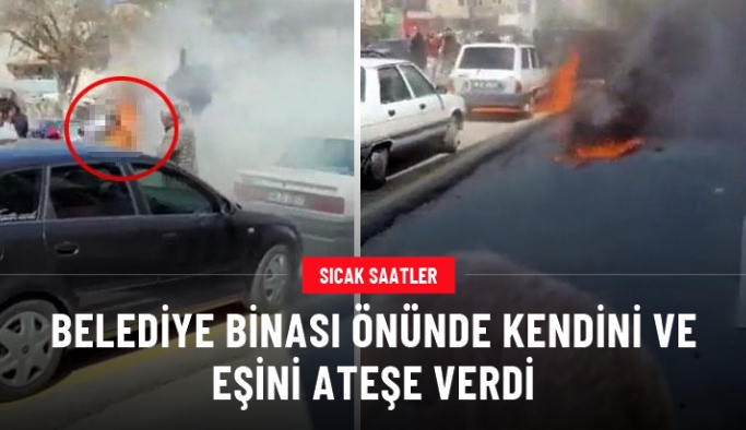 Kayseri'de belediye ile yol yapım anlaşmazlığı yaşayan adam kendini ve eşini ateşe verdi